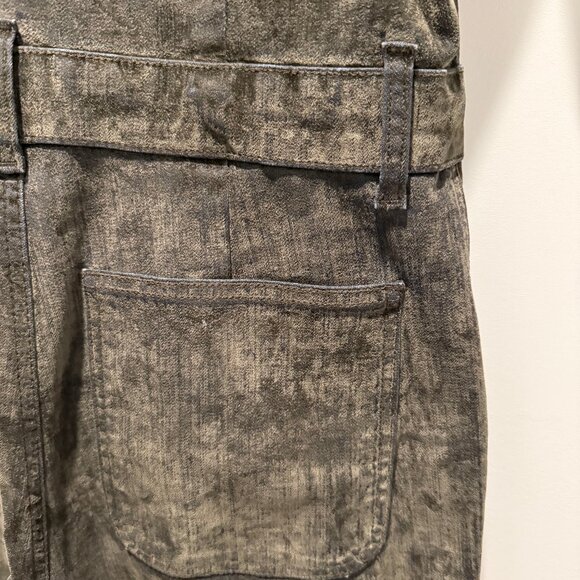 Green velvet utility jumpsuit - Size 10 - Picture 6 of 6